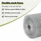Preview: Zaun mit Pfosten Silber 1,5 x 10 m Stahl