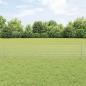 Preview: ARDEBO.de - Zaun mit Pfosten Silber 0,4 x 25 m Stahl
