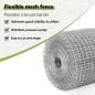 Preview: Zaun mit Pfosten Silber 0,6 x 25 m Stahl