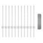 Preview: Zaun mit Pfosten Silber 0,6 x 25 m Stahl