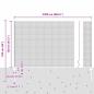 Preview: Zaun mit Pfosten Silber 1,2 x 25 m Stahl