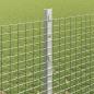 Preview: Zaun mit Pfosten Silber 1,2 x 25 m Stahl
