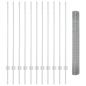 Preview: Zaun mit Pfosten Silber 1,2 x 25 m Stahl