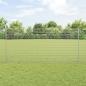 Preview: ARDEBO.de - Zaun mit Pfosten Silber 1,2 x 25 m Stahl