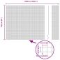 Preview: Zaun mit Pfosten Silber 1.6 x 25 m Stahl