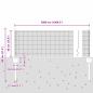 Preview: Zaun mit Pfosten Silber 0,4 x 50 m Stahl