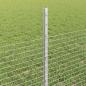 Preview: Zaun mit Pfosten Silber 0,5 x 50 m Stahl