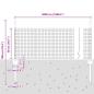 Preview: Zaun mit Pfosten Silber 0,5 x 50 m Stahl