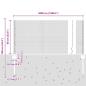 Preview: Zaun mit Pfosten Silber 0,6 x 50 m Stahl