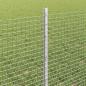 Preview: Zaun mit Pfosten Silber 0,6 x 50 m Stahl
