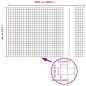 Preview: Zaun mit Pfosten Silber 0,6 x 50 m Stahl