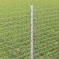 Preview: Zaun mit Pfosten Silber 0,6 x 50 m Stahl