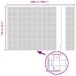 Preview: Zaun mit Pfosten Silber 1 x 50 m Stahl
