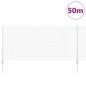 Preview: Zaun mit Pfosten Silber 1 x 50 m Stahl