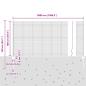 Preview: Zaun mit Pfosten Silber 1 x 50 m Stahl