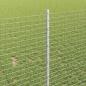 Preview: Zaun mit Pfosten Silber 1 x 50 m Stahl