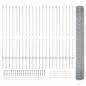 Preview: Zaun mit Pfosten Silber 1,2 x 50 m Stahl