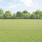 Preview: Zaun mit Pfosten Silber 1,2 x 50 m Stahl