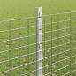Preview: Zaun mit Pfosten Silber 1,2 x 50 m Stahl