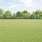 Preview: Zaun mit Pfosten Silber 1,2 x 50 m Stahl