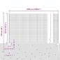 Preview: Zaun mit Pfosten Silber 1,2 x 50 m Stahl