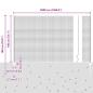 Preview: Zaun mit Pfosten Silber 1,4 x 50 m Stahl