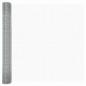 Preview: Zaun mit Pfosten Silber 1,4 x 50 m Stahl