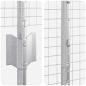 Preview: Zaun mit Pfosten Silber 1,4 x 50 m Stahl