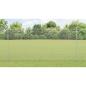 Preview: Zaun mit Pfosten Silber 1,5 x 50 m Stahl