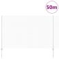 Preview: Zaun mit Pfosten Silber 1,5 x 50 m Stahl