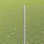 Preview: Zaun mit Pfosten Silber 1,5 x 50 m Stahl