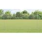 Preview: Zaun mit Pfosten Silber 1,5 x 50 m Stahl