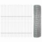 Preview: Zaun mit Pfosten Silber 0,8 x 100 m Stahl