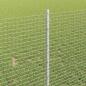 Preview: Geschweißter Drahtzaun mit Pfosten 100 x 1 m Verzinkter Stahl