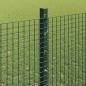 Preview: Geschweißter Drahtzaun mit Pfosten 10 x 1,2 m Grün Netz