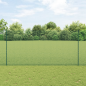 Preview: Schweissdrahtzaun mit Pfosten 10 x 1,6 m Grün Netz