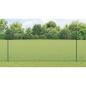 Preview: Zaun mit Pfosten Grün 1,6 x 10 m Stahl und PVC