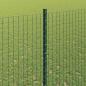 Preview: Geschweißter Drahtzaun mit Pfosten 25 x 1,4 m Grün Netz