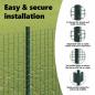 Preview: Zaun mit Pfosten Grün 1.6 x 25 m Stahl und PVC