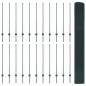 Preview: Zaun mit Pfosten Grün 1,2 x 50 m Stahl und PVC