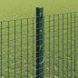 Preview: Geschweißter Drahtzaun mit Pfosten 50 x 1,2 m Grün Netz
