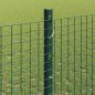 Preview: Geschweißter Drahtzaun mit Pfosten 50 x 1,2 m Grün Netz