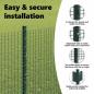 Preview: Zaun mit Pfosten Grün 1,4 x 50 m Stahl und PVC
