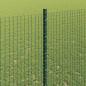 Preview: Geschweißter Drahtzaun mit Pfosten 50 x 1,4 m Grün Netz