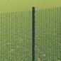 Preview: Geschweißter Drahtzaun mit Pfosten 50 x 1,5 m Grün Netz