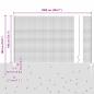 Preview: Zaun mit Pfosten Grau 1,4 x 10 m Stahl und PVC