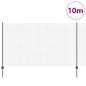 Preview: Zaun mit Pfosten Grau 1,4 x 10 m Stahl und PVC