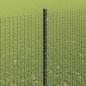 Preview: Geschweißter Drahtzaun mit Pfosten 10 x 1,4 m Grau Netz