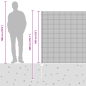 Preview: Zaun mit Pfosten Grau 1,6 x 10 m Stahl und PVC