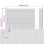 Preview: Zaun mit Pfosten Grau 1,6 x 10 m Stahl und PVC